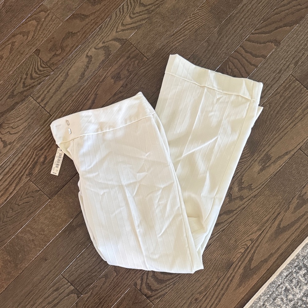 White House black market White Striped Pants